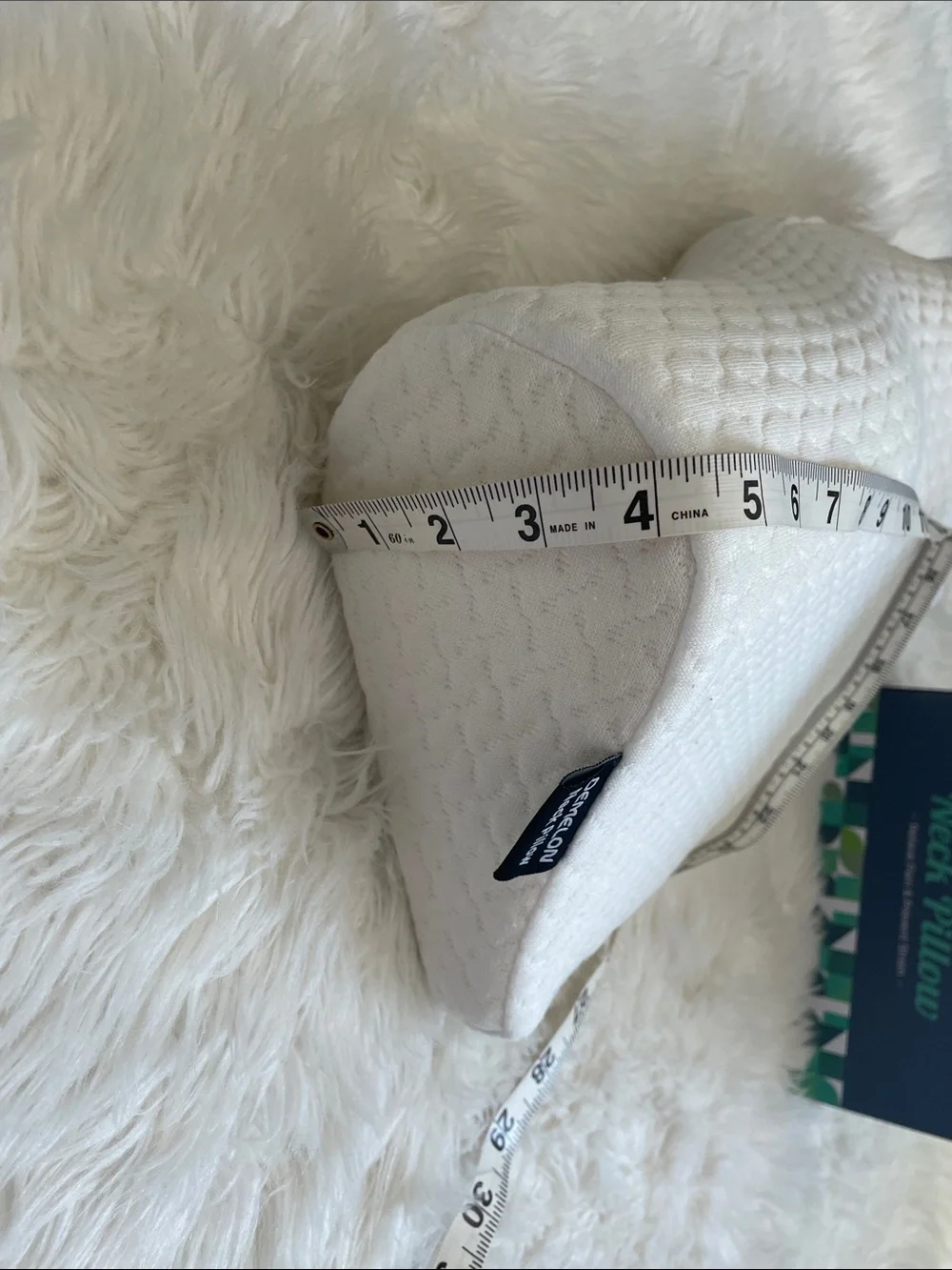 Ultra Pain Relief Cervical Memory Foam Neck Pillow - White